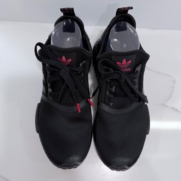 Adidas NMD R1 FY9387 Mesh Sneakers Running Shoes Workout Casual Black Womens 9 - Picture 6 of 10